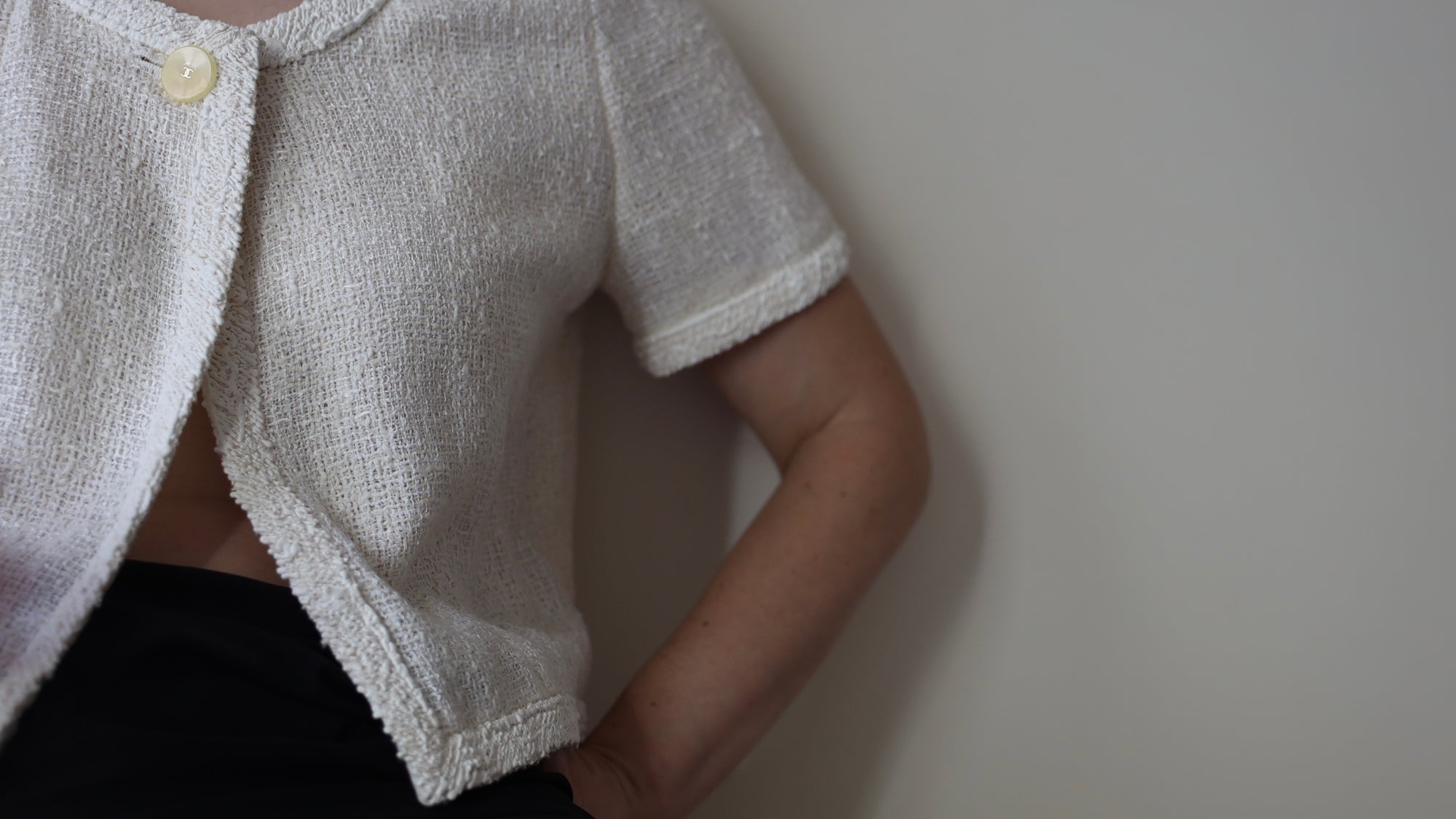 SS99 TWEED SUMMER TOP, SIZE 36