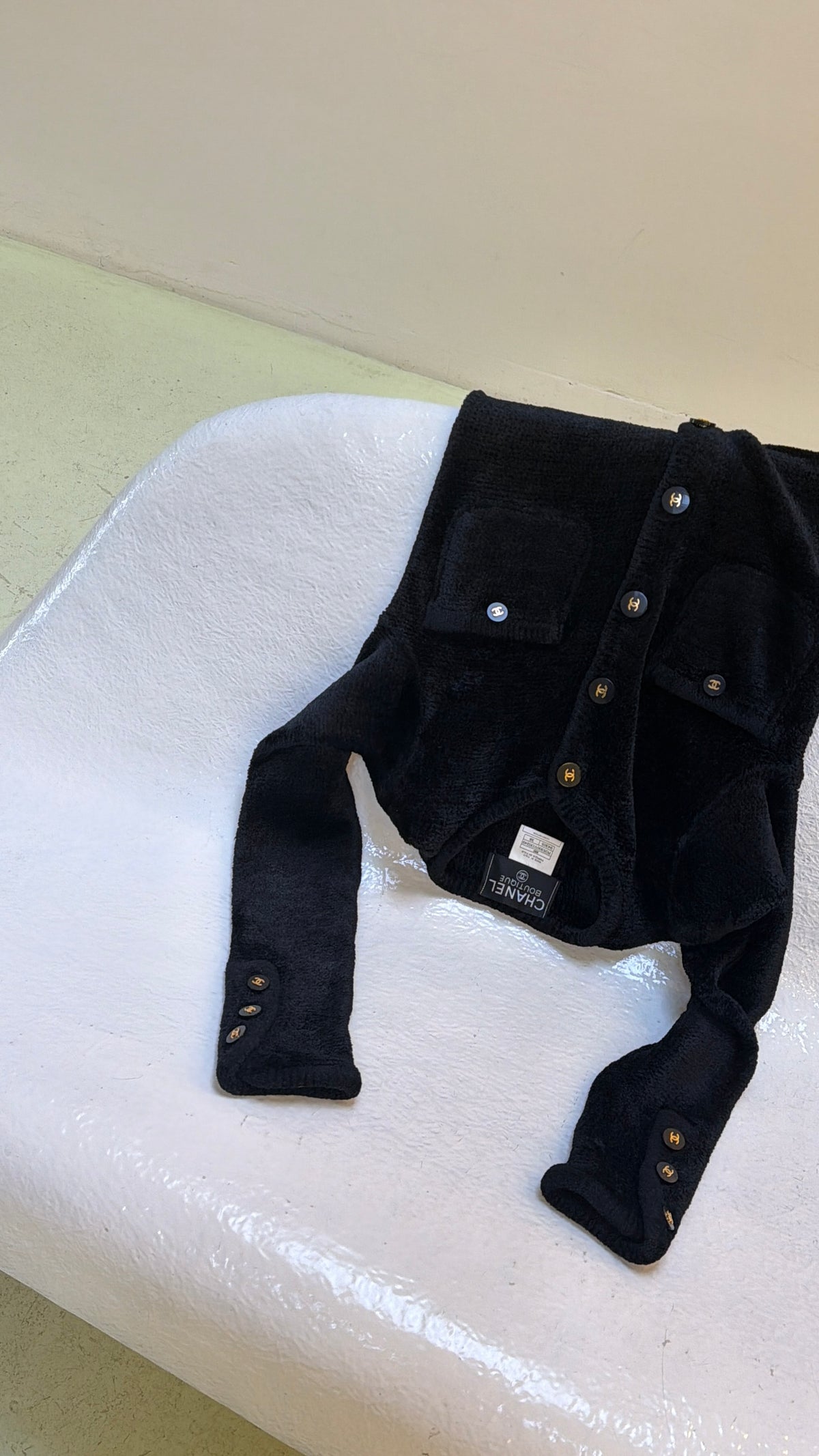 1995 FOUR-POCKET CARDIGAN, SIZE 34/36