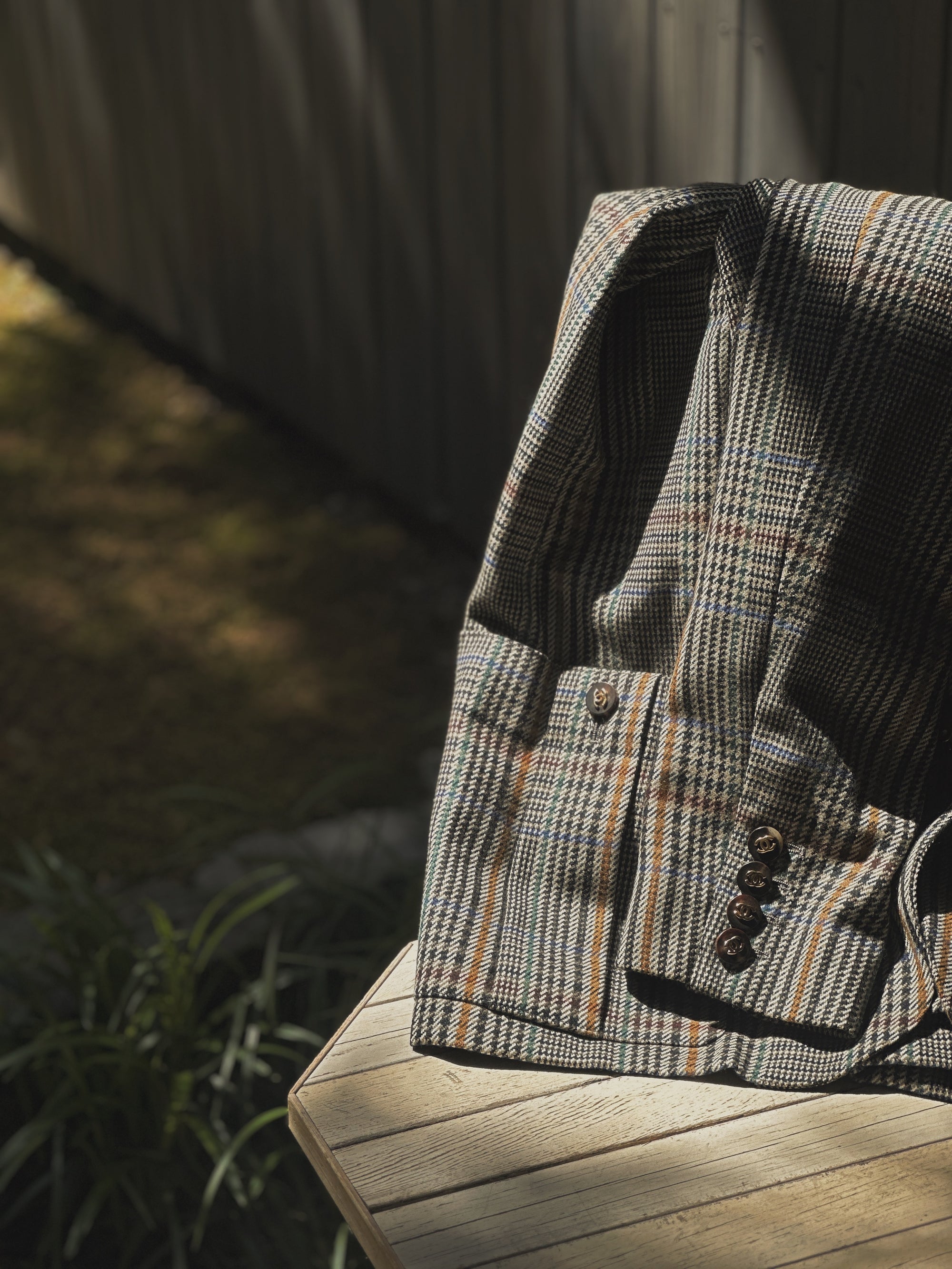 1988 CHECKED BLAZER - SIZE 38/40