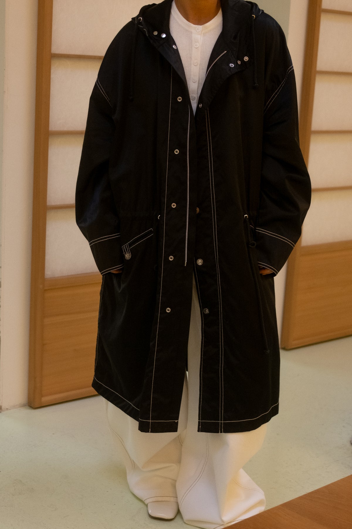 1996 OVERSIZED BLACK COAT