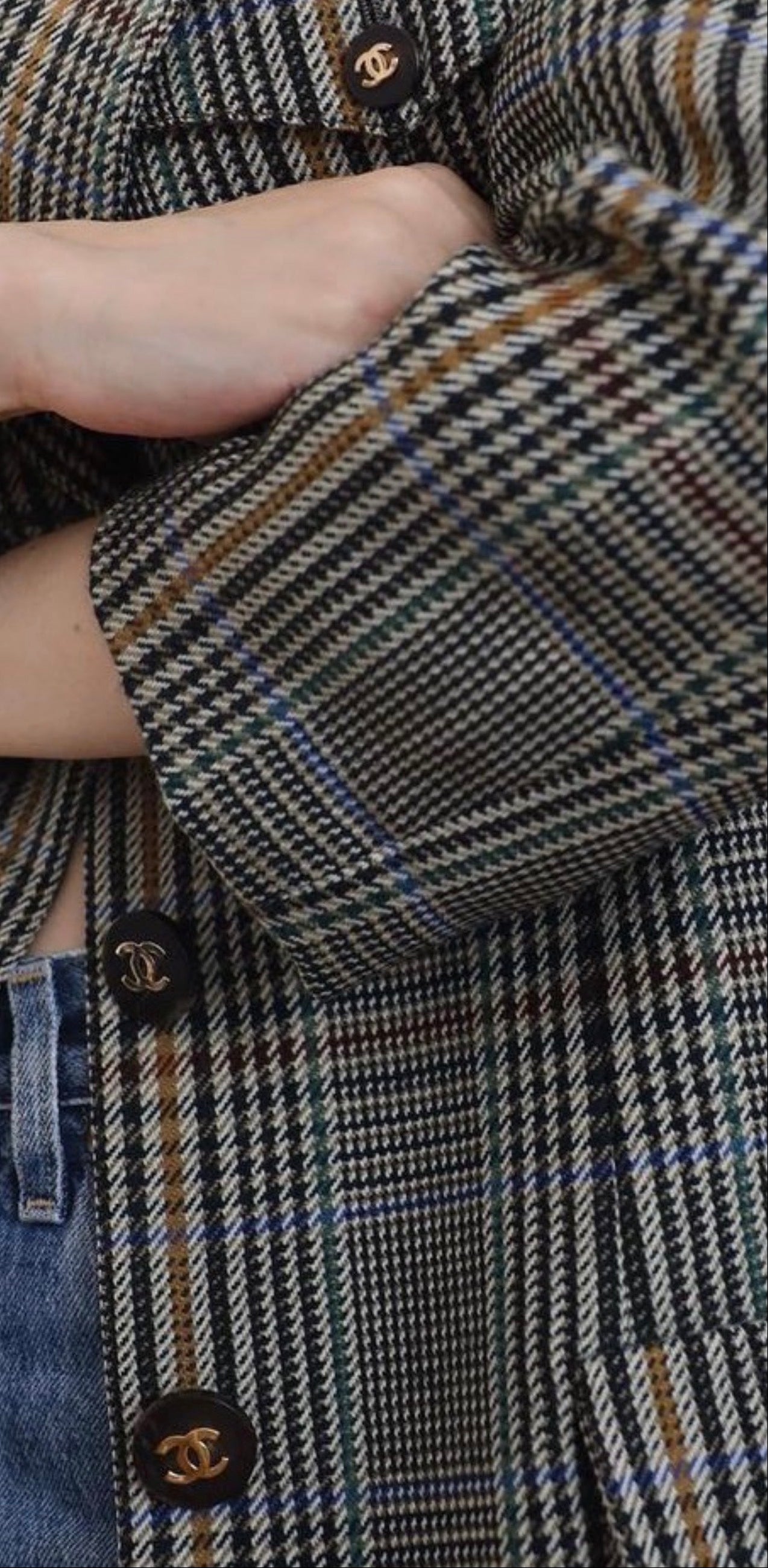 1988 CHECKED BLAZER - SIZE 38/40