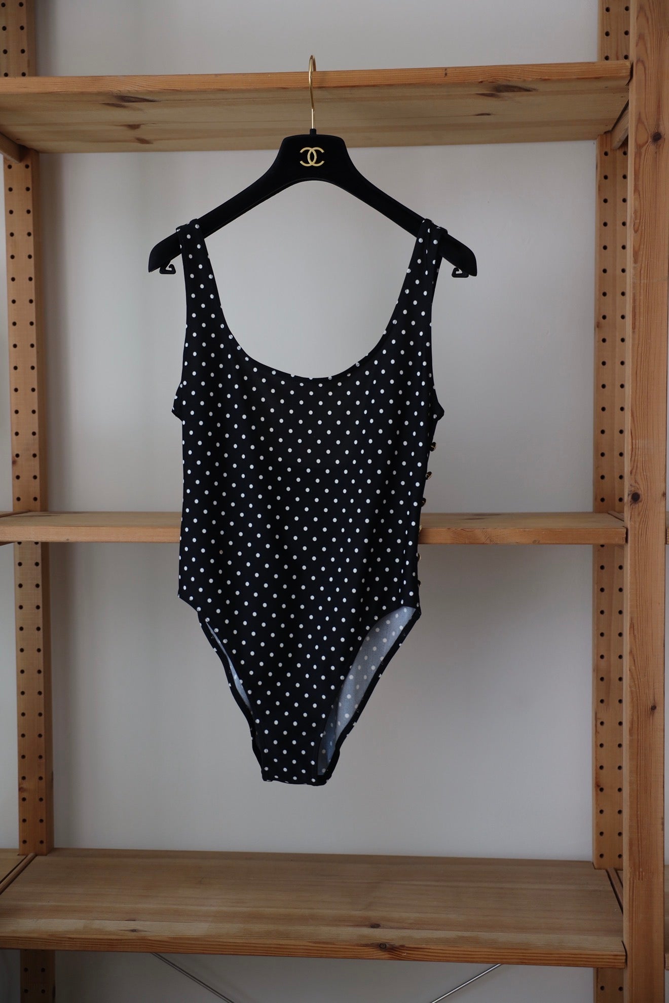 1989 DOTTED SWIM / BODY SUIT, 36/38