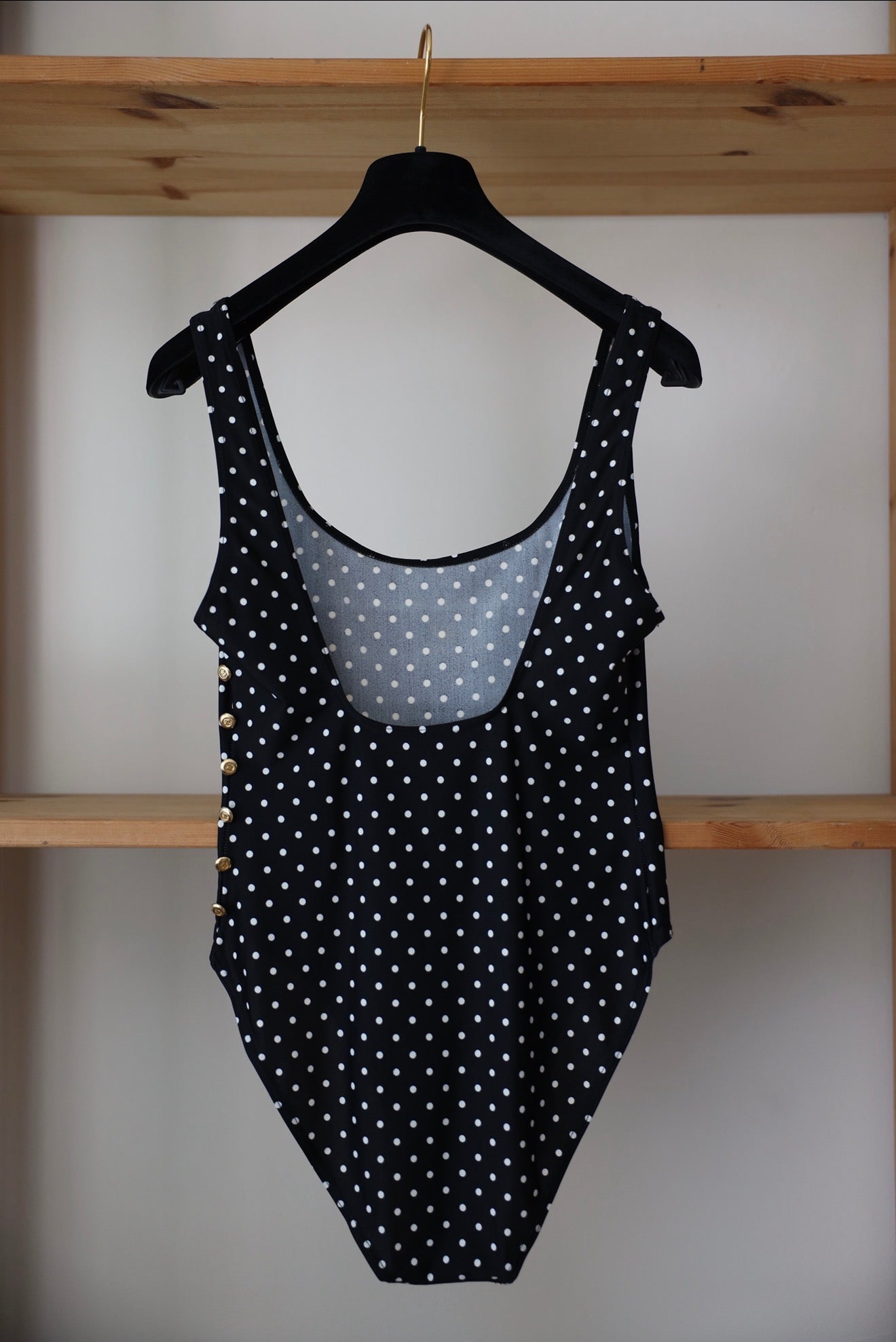 1989 DOTTED SWIM / BODY SUIT, 36/38