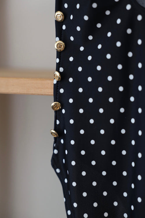 1989 DOTTED SWIM / BODY SUIT, 36/38