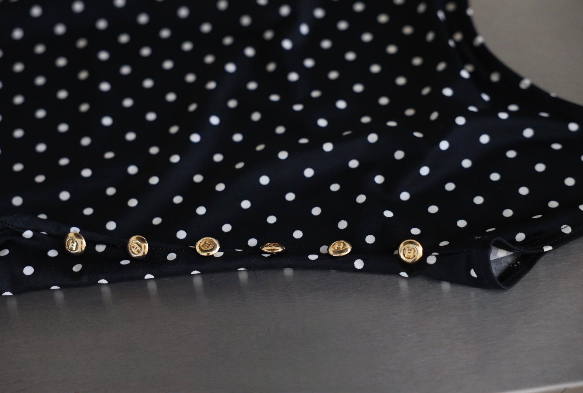 1989 DOTTED SWIM / BODY SUIT, 36/38
