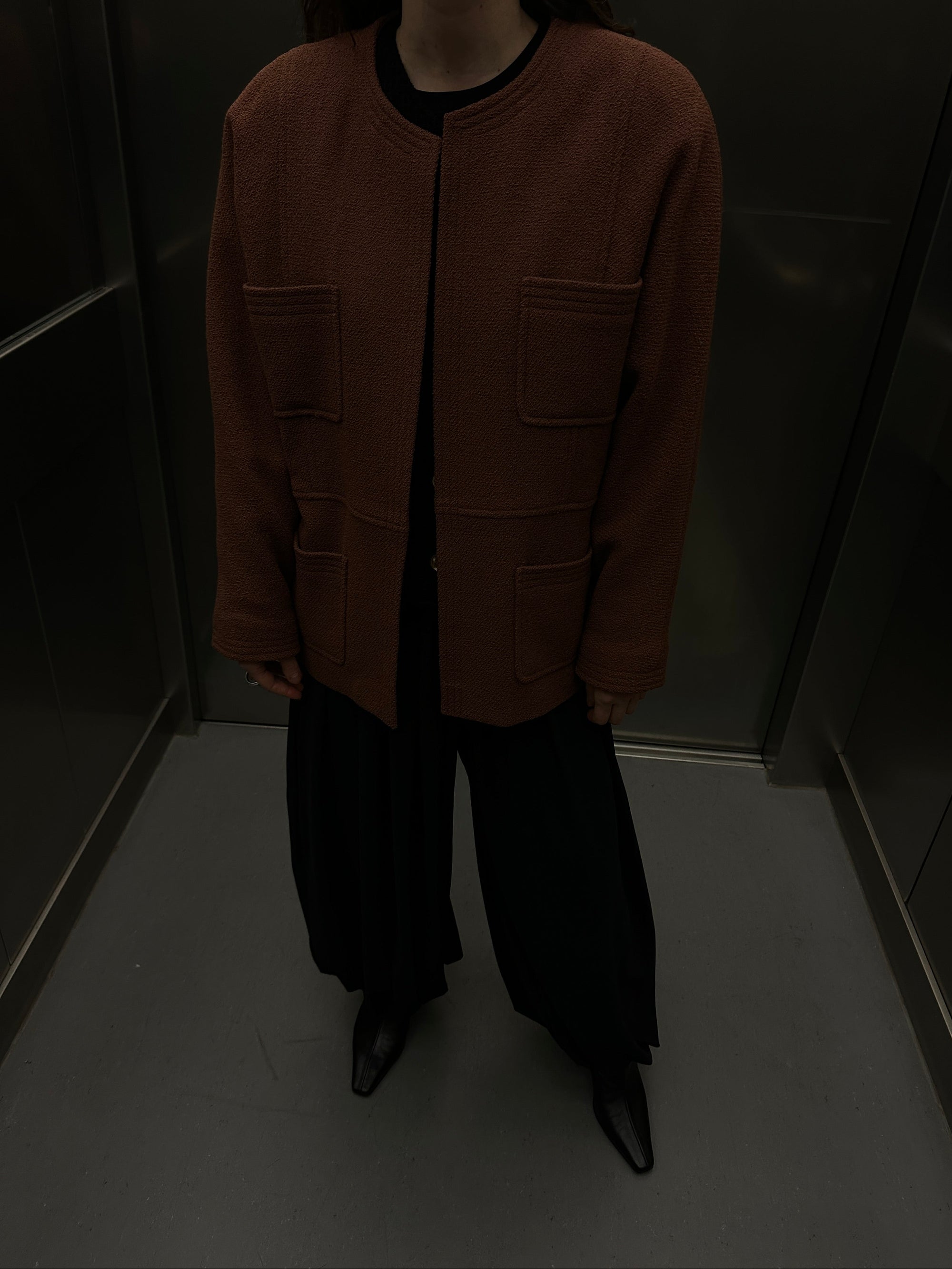80S Brown kimono jacket - SIZE 40