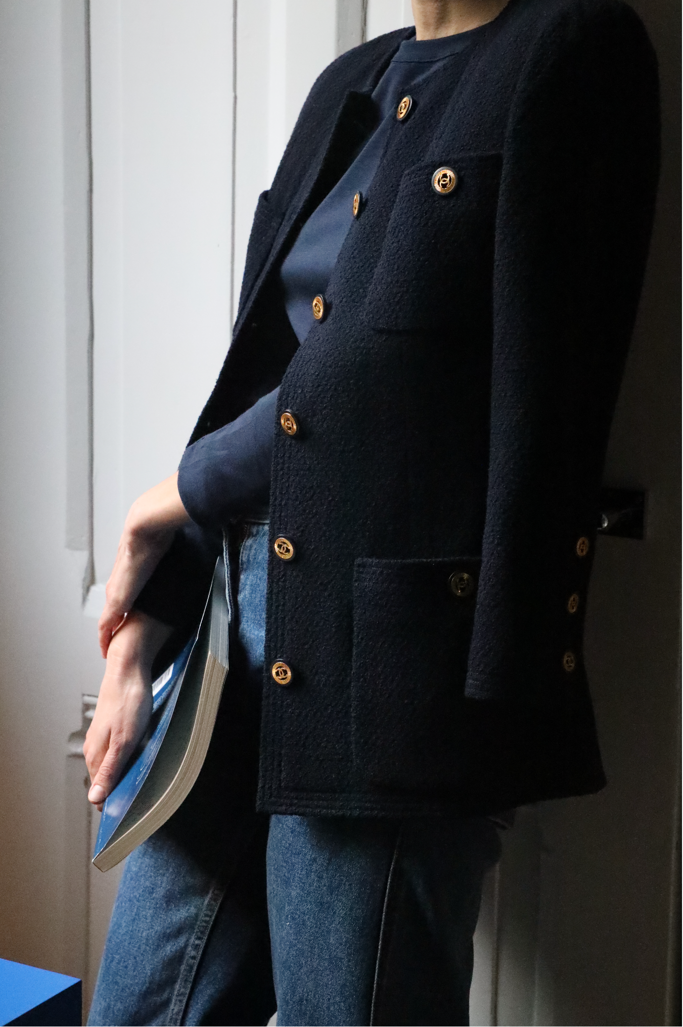 1991 NAVY JACKET - SIZE 34