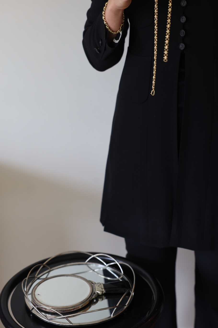 BLACK ALPHABET JACKET, SIZE 36/38