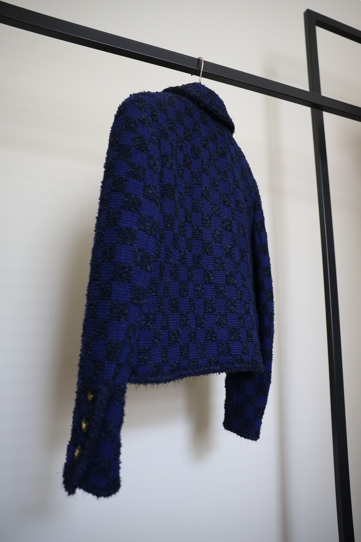 1994 CHECKERED BLUE TWEED - SIZE 34/36