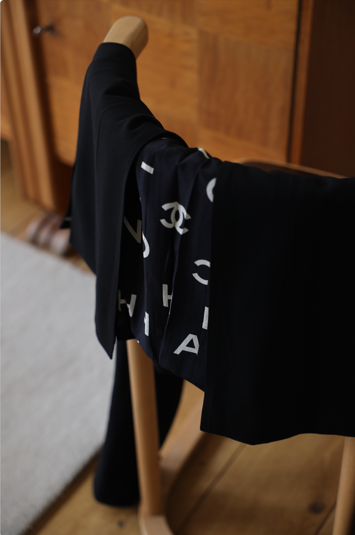 BLACK ALPHABET JACKET, SIZE 36/38