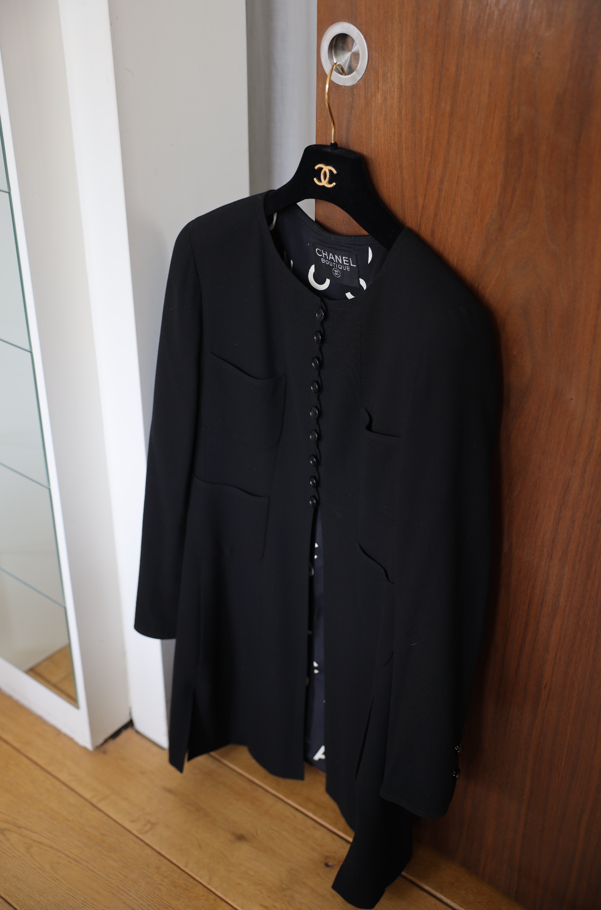 BLACK ALPHABET JACKET, SIZE 36/38