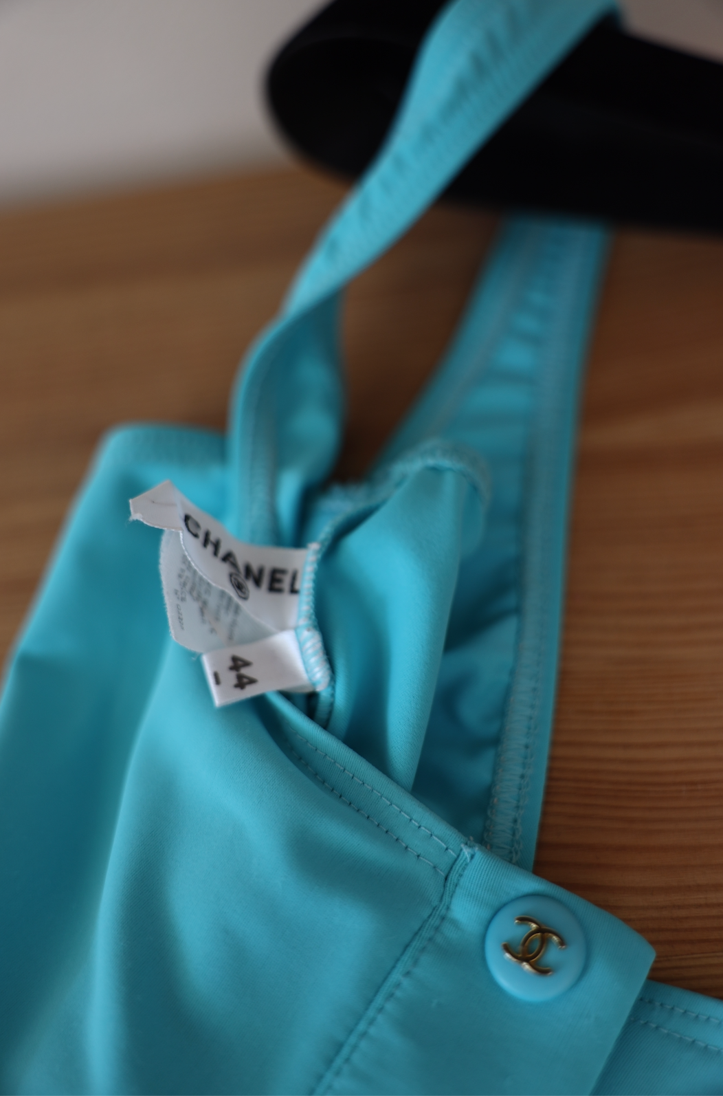 TURQUOISE SWIM / BODY SUIT, SIZE 34 / 36